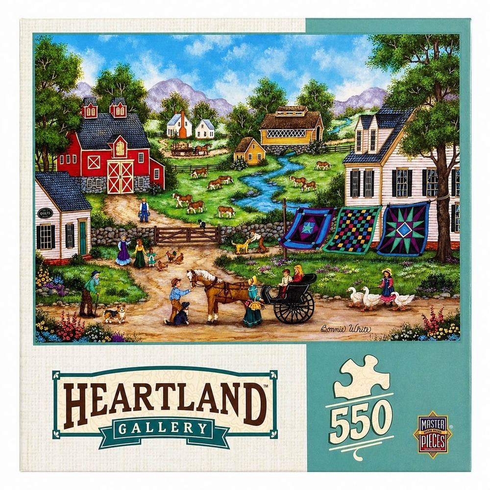 MasterPieces Roadside Gossip 550 Pieces Puzzle Complete